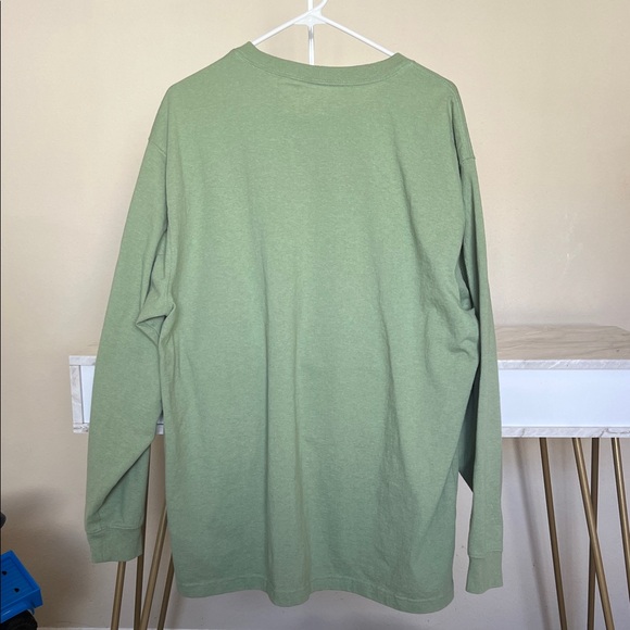 Carhartt Men’s Olive Long Sleeve with Orange Logo XL - Picture 4 of 4